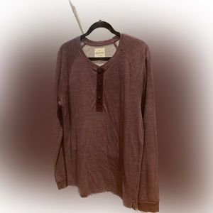 Men’s Splendid Mills Long Sleeve Henley Large